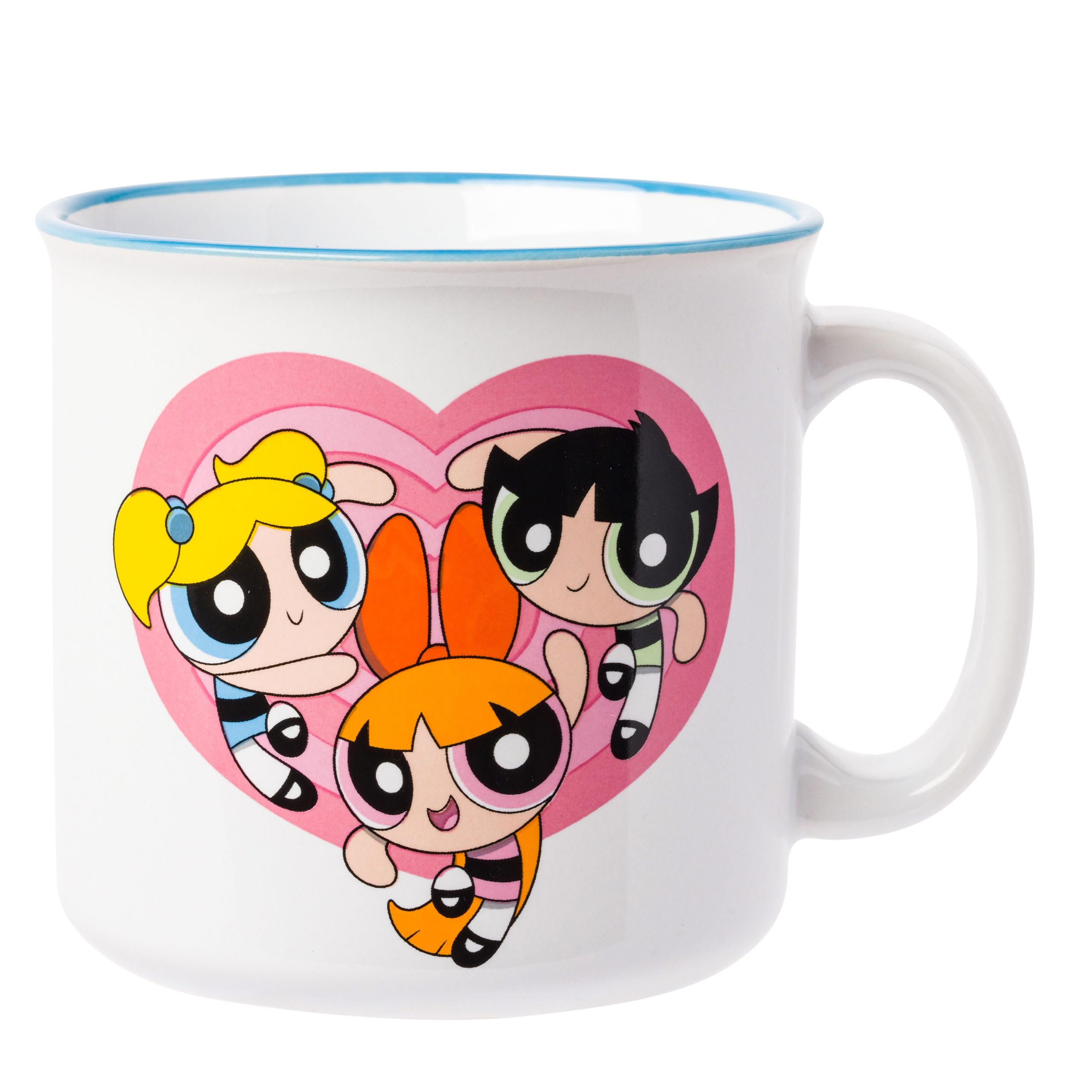 The Powerpuff Girls マグカップ スプーン付き Amazon.com | Silver Buffalo The Powerpuff Girls Featuring Bubbles